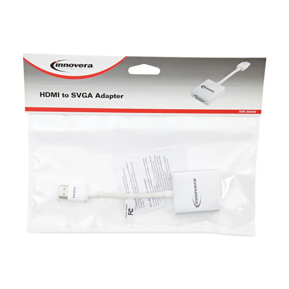 Hot 6 in. HDMI to SVGA Adapter - White Office Electronics & Batteries