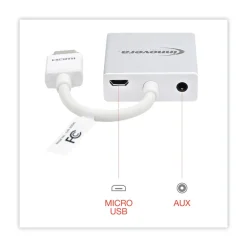 Hot 6 in. HDMI to SVGA Adapter - White Office Electronics & Batteries