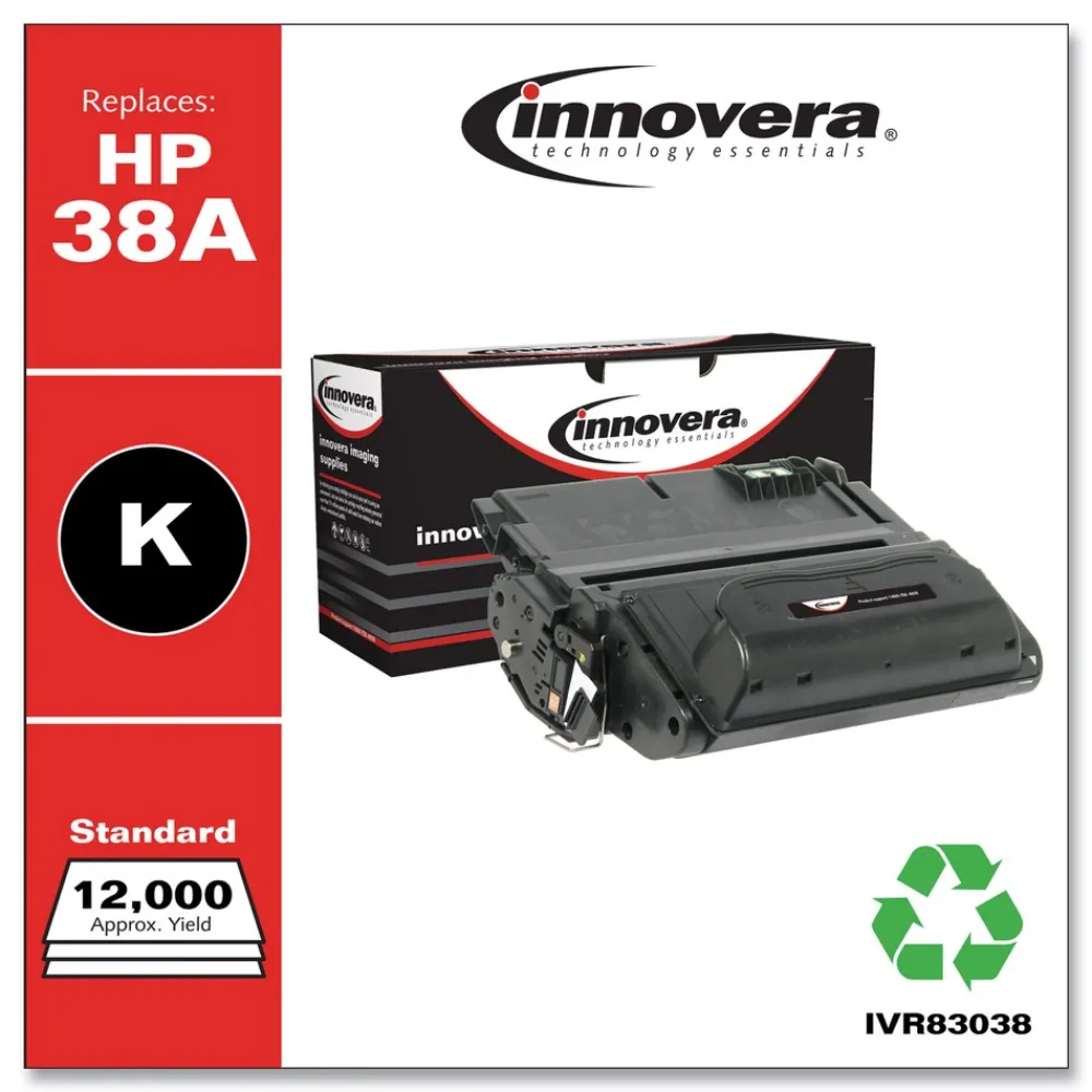 Outlet 12000 Page-Yield Remanufactured Toner Replacement for 38A (Q1338A) - Black Office Electronics & Batteries