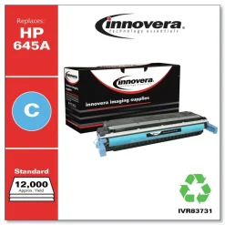 New 12000 Page-Yield Remanufactured Replacement for HP 645A Toner - Cyan Office Electronics & Batteries