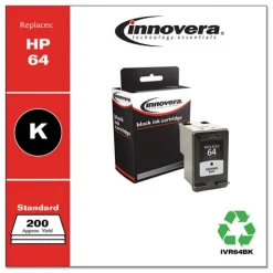 Discount 200 Page-Yield Remanufactured Ink Replacement for 64 (N9J90AN) - Black Office Electronics & Batteries