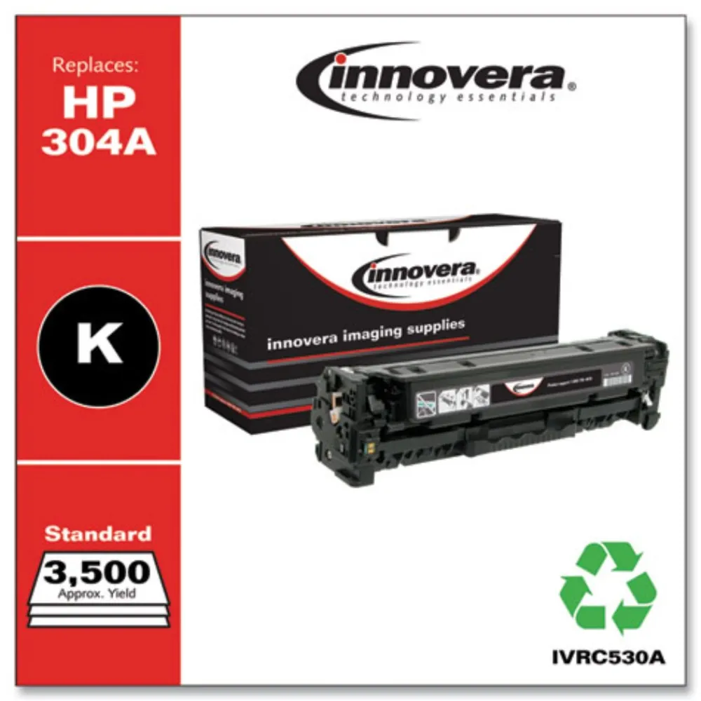 Best IVRC530A Remanufactured Black Toner Replacement for CC530A #304A 3500 Page-Yield Office Electronics & Batteries