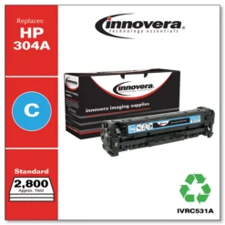 Discount IVRC531A Remanufactured Cyan Toner Replacement for CC531A #304A 2800 Page-Yield Office Electronics & Batteries
