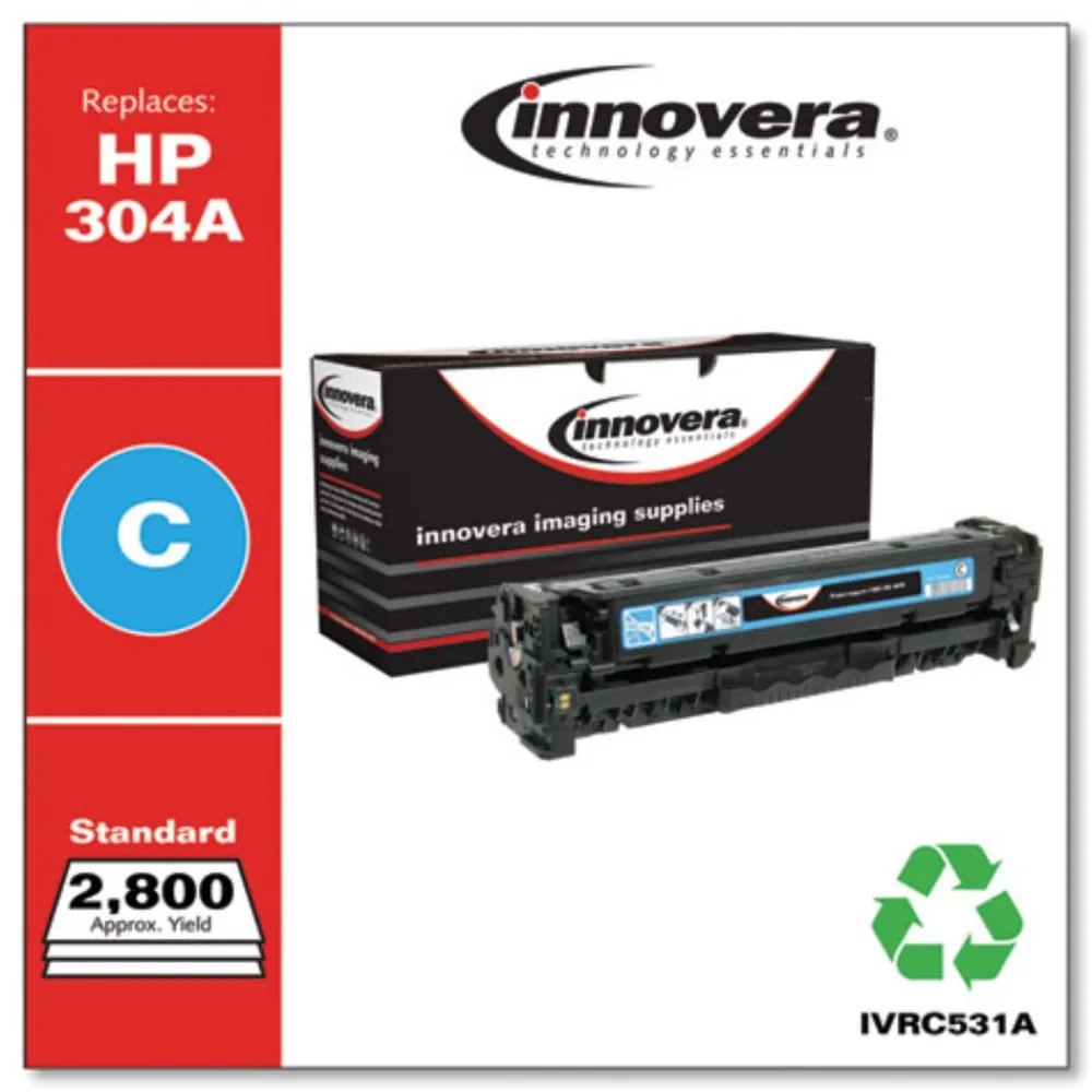 Discount IVRC531A Remanufactured Cyan Toner Replacement for CC531A #304A 2800 Page-Yield Office Electronics & Batteries
