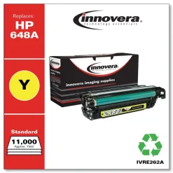 Clearance IVRE262A Remanufactured 11000 Page Yield Toner Cartridge for HP CE262A - Yellow Office Electronics & Batteries