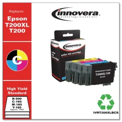 Best Remanufactured 500/165 Page-Yield Replacement Ink for T200XL/T200 (T200XL-BCS) - Black/Cyan/Magenta/Yellow Office Electronics & Batteries