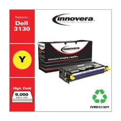 Remanufactured 9000 Page High-Yield Toner Cartridge for Dell 3130cn - Yellow Office Electronics & Batteries
