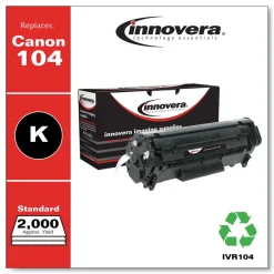 New Remanufactured Black Toner Replacement for 0263B001AA #104 2000 Page-Yield Office Electronics & Batteries