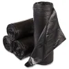 30 gal. 0.58 mil 30 in. x 36 in. Institutional Low-Density Can Liners - Black (25 Bags/Roll, 10 Rolls/Carton) Trash & Waste Bins
