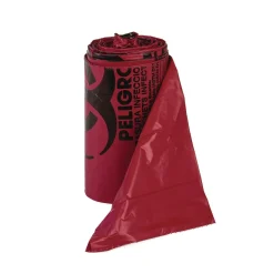 Outlet 10 gal. 1.3 mil 24 in. x 23 in. Institutional Low-Density Can Liners - Red (25 Bags/Roll, 10 Rolls/Carton) Trash & Waste Bins