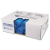 Best 60 Gallon 18 mic 40 in. x 48 in. High-Density Commercial Can Liners - Blue (200/Carton) Cleaning & Janitorial Supplies