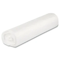 Outlet 10 Gallon 0.35 mil 24 in. x 24 in. Coreless Perforated Roll Low-Density Commercial Can Liners - Clear (50 Bags/Roll, 20 Rolls/Carton) Trash & Waste Bins