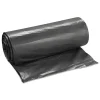 Online 40 in. x 46 in. 1.15 mil 45 Gallon Low-Density Commercial Can Liners - Black (120/Carton) Trash & Waste Bins