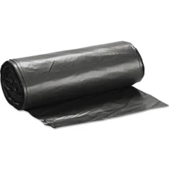 Discount Low-Density 60 Gallon 38 in. x 58 in. Commercial Can Liners - Black (100/Carton) Trash & Waste Bins