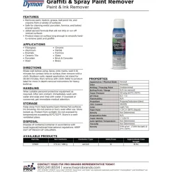 17.5 oz. Jelled Formula Graffiti/Paint Remover Aerosol Spray (12/Carton) Cleaning & Janitorial Supplies