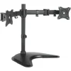 32 in. x 13 in. x 17.5 in. Supports 18 lbs. Dual Monitor Articulating Desktop Stand for 13 in. to 27 in. Monitors - Black Desk Accessories & Office Organizers