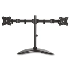32 in. x 13 in. x 17.5 in. Supports 18 lbs. Dual Monitor Articulating Desktop Stand for 13 in. to 27 in. Monitors - Black Desk Accessories & Office Organizers