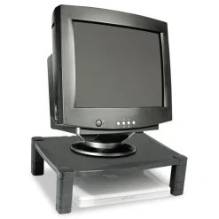 Clearance 17 in. x 13.25 in. x 3 in. to 6.5 in. 50 lbs. Single-Level Monitor Stand - Black Office Furniture & Lighting