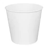 Sale 8.9 in. x 8.36 in. 170 oz. Paper Food Bucket - White (150/Carton) Tabletop And Serveware