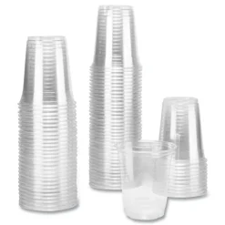 Sale 12 oz. 92 mm Rim Diameter PET Plastic Cups - Clear (1000/Carton) Tabletop And Serveware