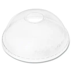 New 32 oz. Cold Cup Dome PET Plastic Lids - Clear (500/Carton) Tabletop And Serveware