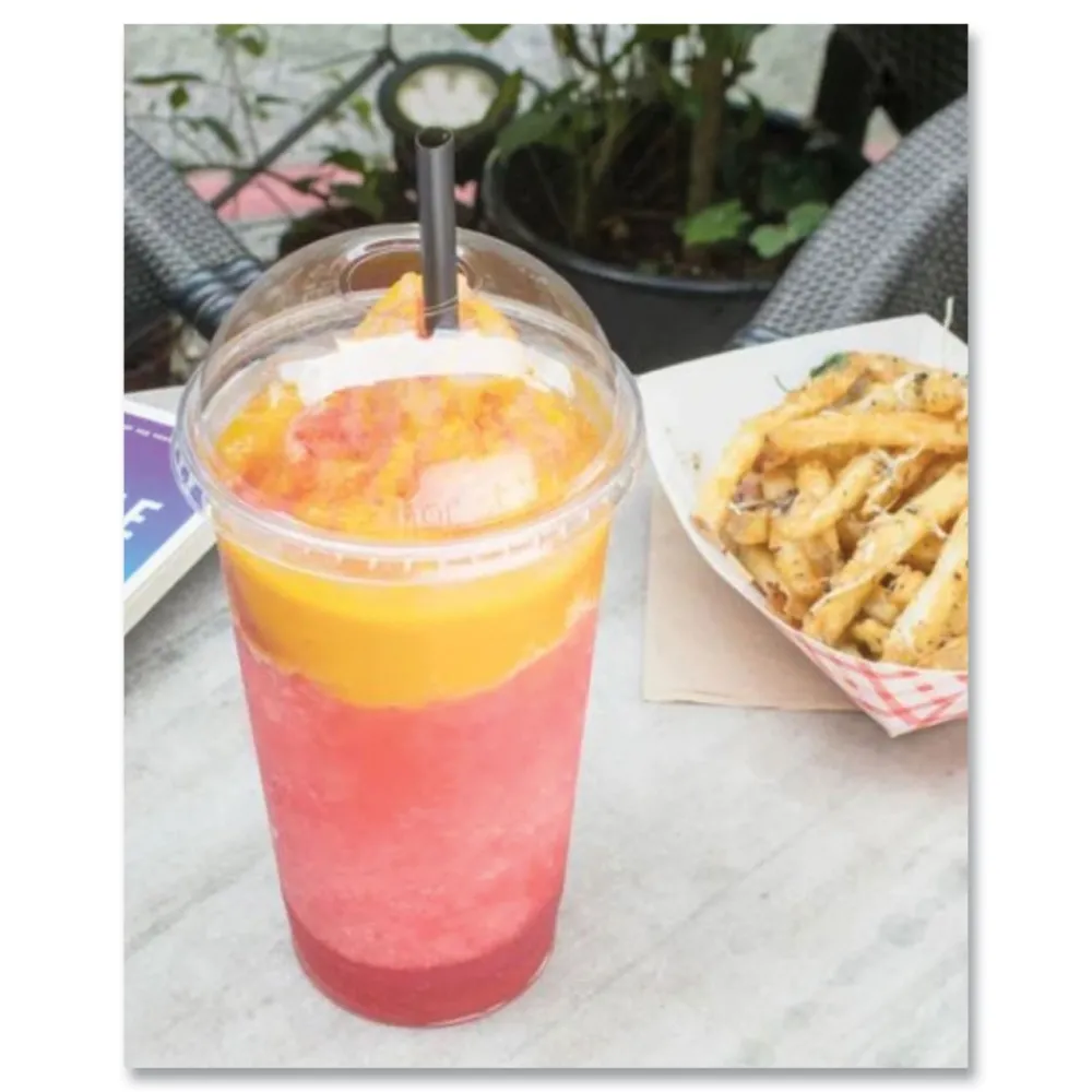 New 32 oz. Cold Cup Dome PET Plastic Lids - Clear (500/Carton) Tabletop And Serveware