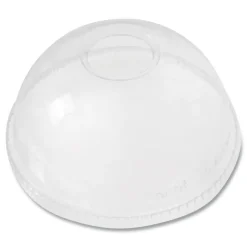 Best 12 oz. to 24 oz. Cold Cup Dome PET Plastic Lids - Clear (1000/Carton) Tabletop And Serveware