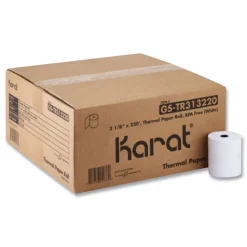 Hot GS-TR313220 3.13 in. x 220 ft. Thermal Paper Rolls - White (50/Carton) Paper & Printables