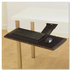 New 21.25 in. x 10 in. Adjustable Keyboard Platform with SmartFit System - Black Office Electronics & Batteries