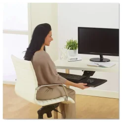 New 21.25 in. x 10 in. Adjustable Keyboard Platform with SmartFit System - Black Office Electronics & Batteries