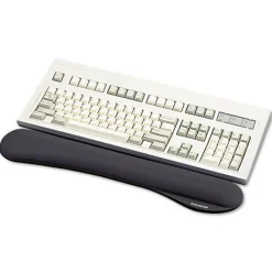 Discount 19.25 in. x 3.5 in. Wrist Pillow Foam Keyboard Wrist Rest - Black Office Furniture & Lighting