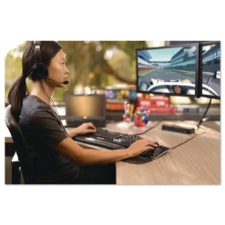 New Hi-Fi Headphones with Microphone - Black Office Electronics & Batteries