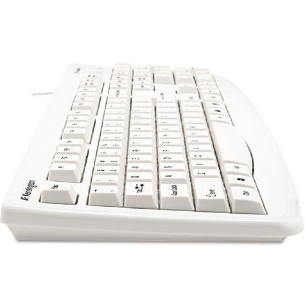 Discount Pro Fit USB Washable Keyboard, 104 Keys - White Office Electronics & Batteries