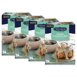 Sale Cinnabon Classic Coffee K-Cups - Cinnamon Roll (96/Carton) Food And Snacks