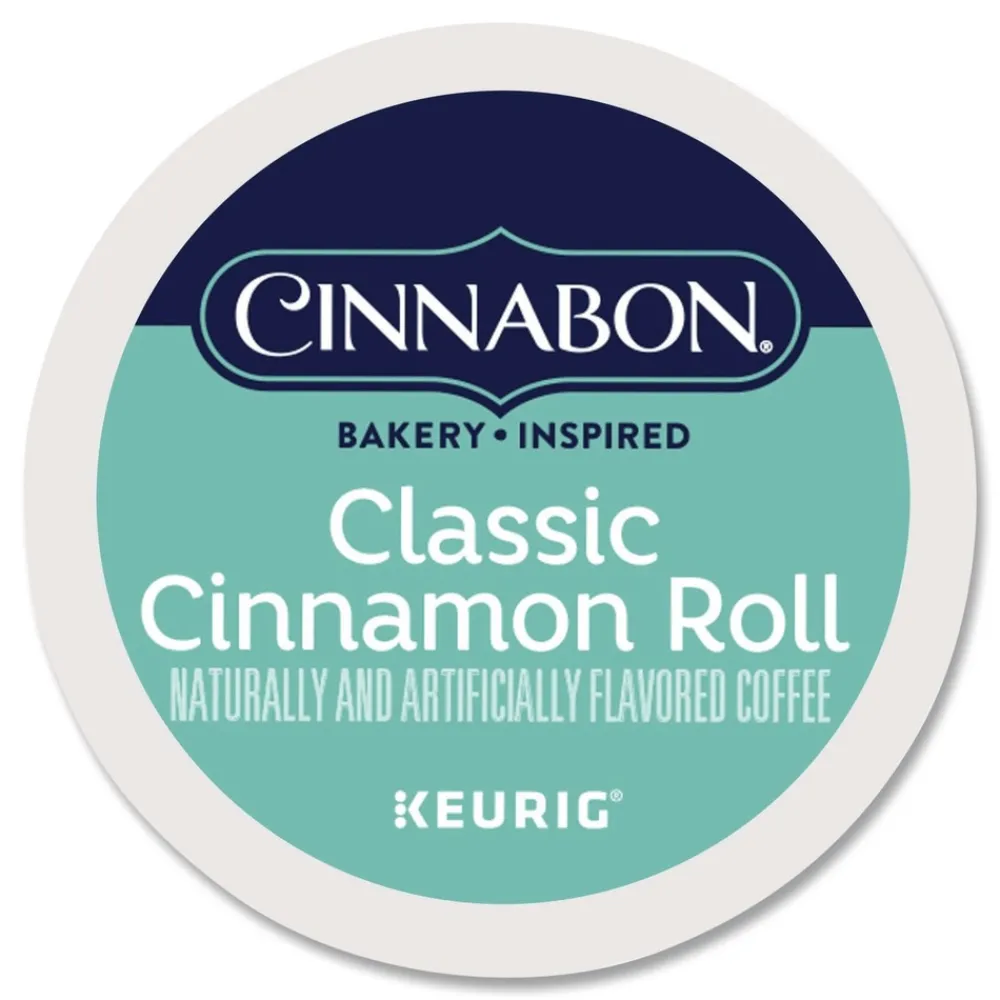 Sale Cinnabon Classic Coffee K-Cups - Cinnamon Roll (96/Carton) Food And Snacks