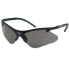 New 19836 Code 4 Safety Glasses - Black Frame, Smoke Lens (12/Box) Eye Protection
