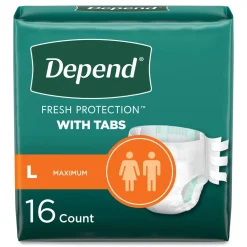Online 35 in. to 49 in. Waist Incontinence Protection with Tabs (3 Packs/Carton) Cleaning & Janitorial Supplies