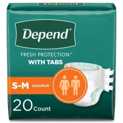 Sale 19 in. to 34 in. Waist Incontinence Protection with Tabs - Small/Medium (3/Carton) Cleaning & Janitorial Supplies