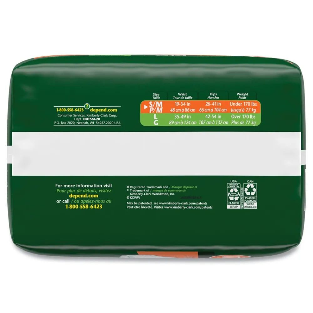 Sale 19 in. to 34 in. Waist Incontinence Protection with Tabs - Small/Medium (3/Carton) Cleaning & Janitorial Supplies