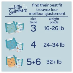 Best 24 lbs. to 34 lbs. Little Swimmers - Size 4/Blue (8/Carton) Cleaning & Janitorial Supplies