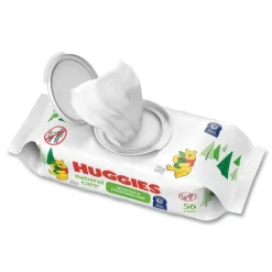 Sale Natural Care 3.88 in. x 6.6 in. 1-Ply Sensitive Baby Wipes - Unscented White (8/Carton) Cleaning & Janitorial Supplies