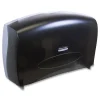 New 20.4 in. x 5.8 in. x 13.1 in. Cored JRT Jumbo Combo Tissue Dispenser - Smoke/Gray Cleaning & Janitorial Supplies