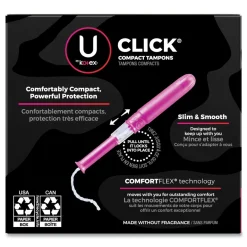 Online U by Kotex Super Plus Absorbency Click Compact Tampons (8 Packs/Carton) Cleaning & Janitorial Supplies