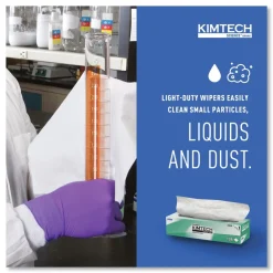 Best Kimwipes 11.8 in. x 11.8 in. Delicate Task Wipers - Unscented, White (2940/Carton) Cleaning & Janitorial Supplies