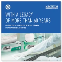 Clearance 1-Ply 4.4 in. x 8.4 in. Kimwipes Delicate Task Wipers - Unscented, White (16800/Carton) Cleaning & Janitorial Supplies