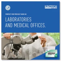 Clearance 1-Ply 4.4 in. x 8.4 in. Kimwipes Delicate Task Wipers - Unscented, White (16800/Carton) Cleaning & Janitorial Supplies