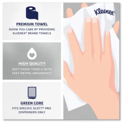 Hot 7.5 in. x 700 ft. Hard Roll Paper Towels with Green Core - White (6/Carton) Cleaning & Janitorial Supplies