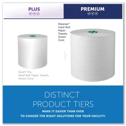 Hot 7.5 in. x 700 ft. Hard Roll Paper Towels with Green Core - White (6/Carton) Cleaning & Janitorial Supplies