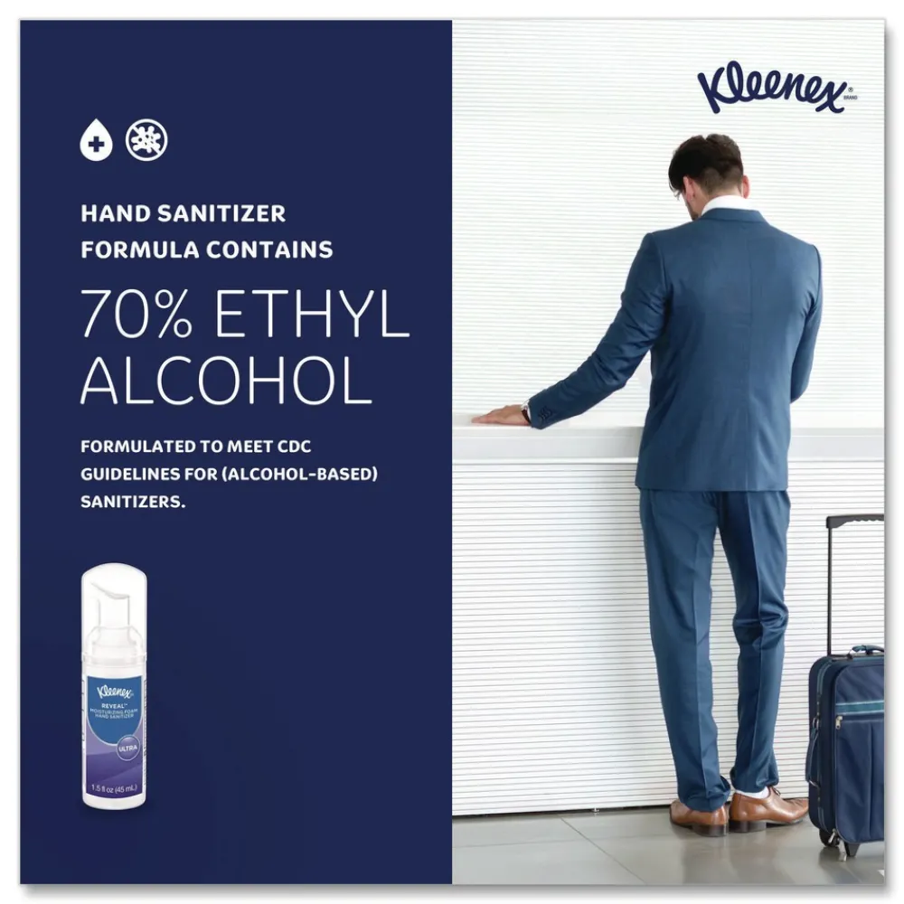 New 1.5 oz. Pump Bottle Ultra Moisturizing Foam Hand Sanitizer - Unscented Cleaning & Janitorial Supplies