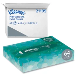 Clearance 21195 2-Ply Facial Tissue Junior Pack - White (80/Carton) Cleaning & Janitorial Supplies